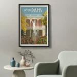 mise en situation Poster hotel pams perpignan © Direct Graphic