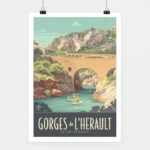 Affiche Gorges de l'Hérault