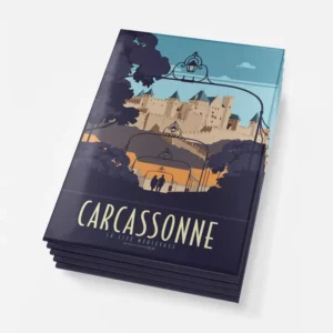 Magnets featuring Carcassonne la cité design, main product image.