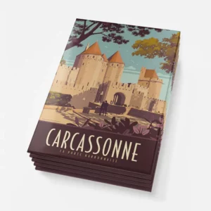 Magnets Carcassonne la porte featuring medieval gate design.