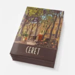 Magnets Ceret les platanes featuring a picturesque landscape design.