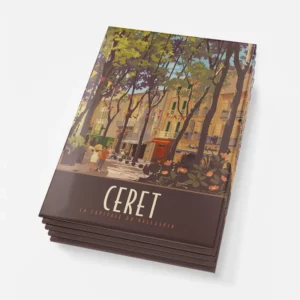 Magnets Ceret les platanes featuring a picturesque landscape design.