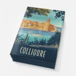 Magnets Collioure la baie depicting a scenic coastal view.