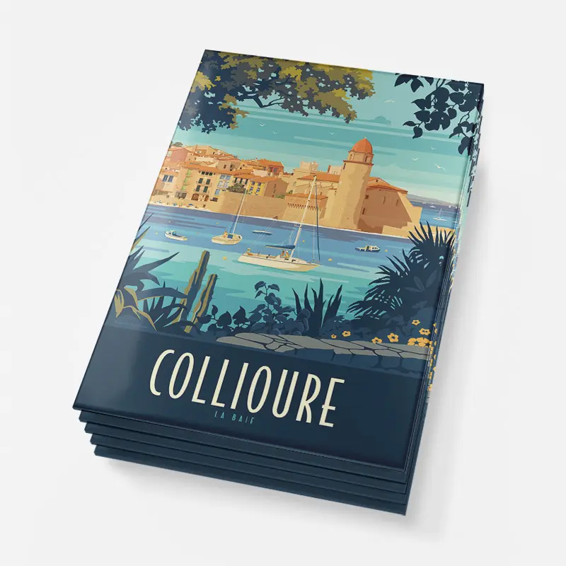 magnets collioure la baie Magnets Collioure la baie depicting a scenic coastal view.