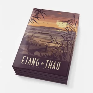 Magnets Etang de Thau vibrant design with scenic water view