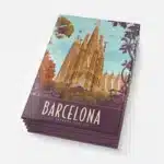 Colorful Magnets Barcelona featuring iconic designs and landmarks