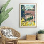 Affiche Travel poster Amélie-Les-Bains in situe ©Direct Graphic