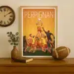 affiche rugby perpignan insitu