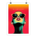 Minimalist Poster Sol illuminate in Pop Art style by i-Art.