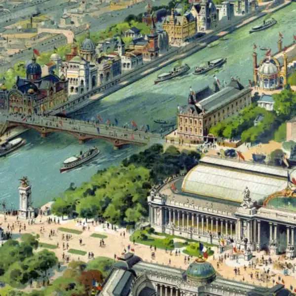 Vintage Expo Universelle Paris poster by i-Art, gallery image view.