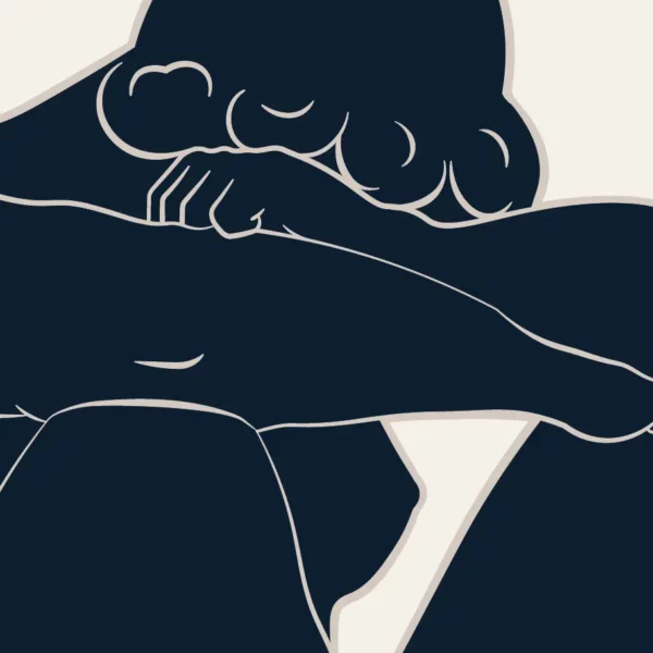 La nuit Aristide Maillol poster featuring minimal trait design.