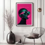 Pop Art Poster Bubble gum style with vibrant minimal typography display