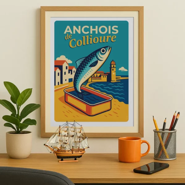 Anchois de Collioure in vintage-themed i-Art packaging