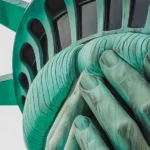 Liberté atterrée concept art by i-Art, modern statue reinterpretation.